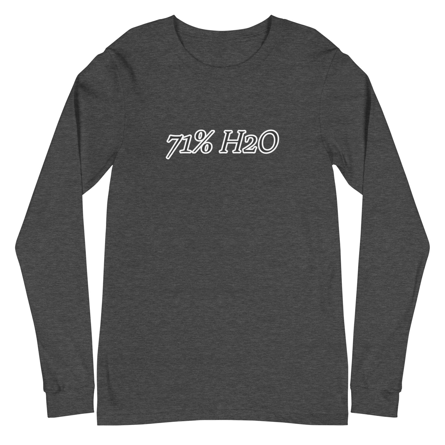71% H20 Logo Unisex Long Sleeve Tee