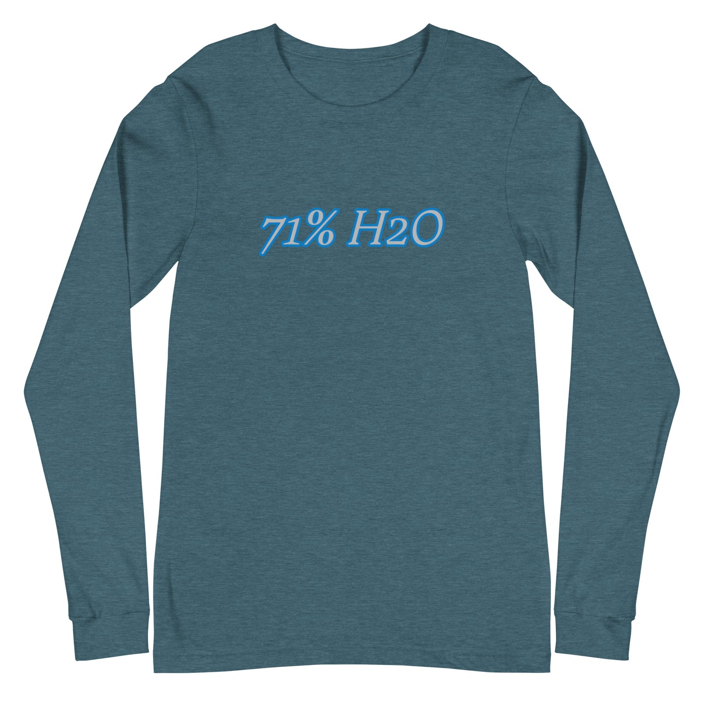71% H2O Logo Unisex Long Sleeve Tee