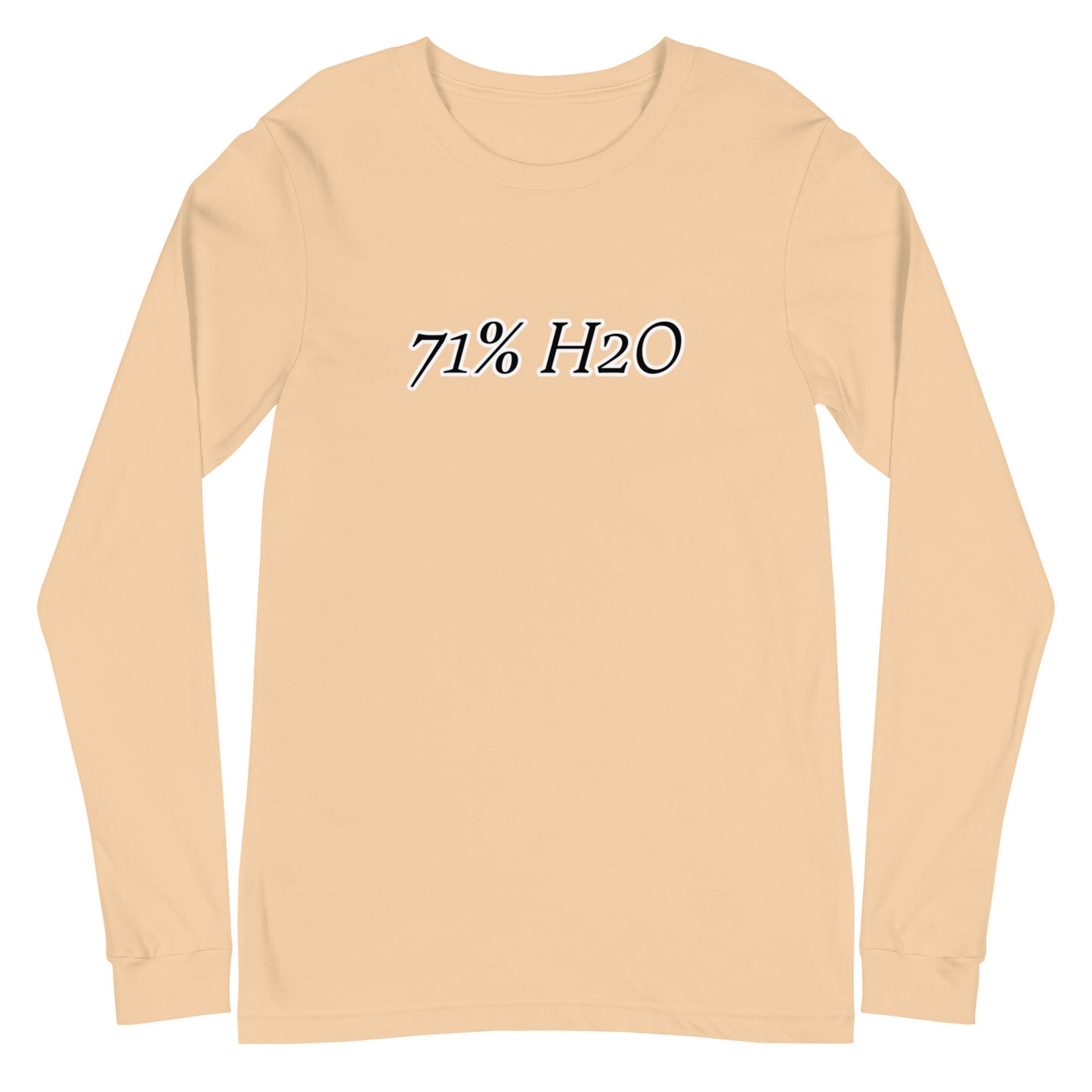 71% H20 Logo Unisex Long Sleeve Tee