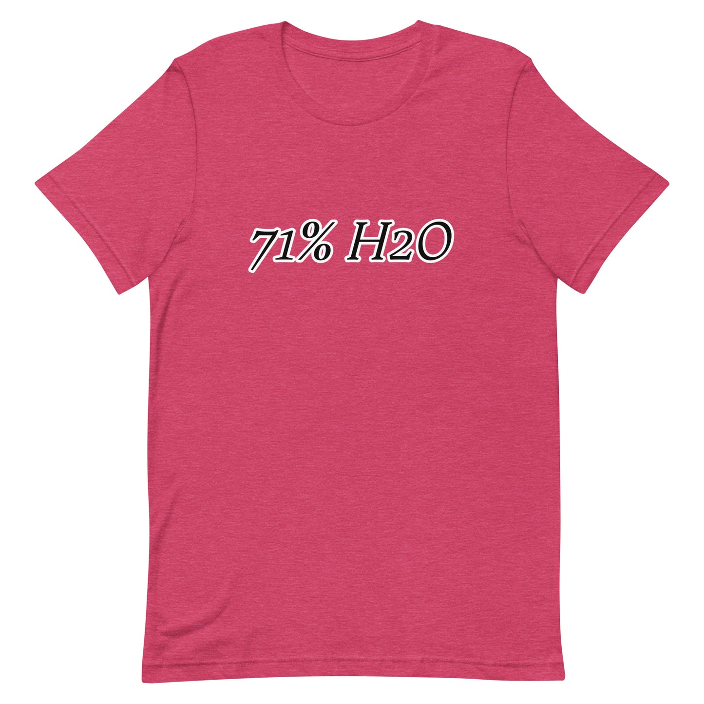 71% H2O Logo Unisex t-shirt