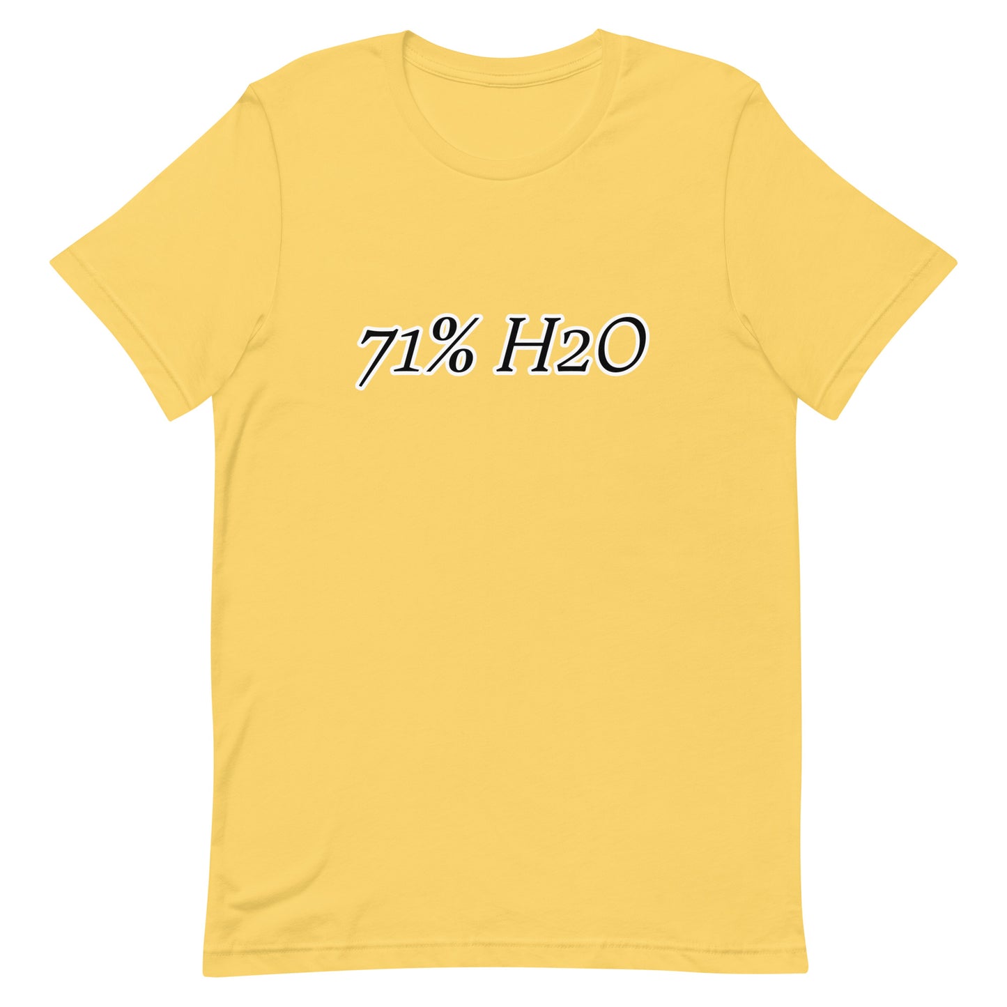 71% H2O Logo Unisex t-shirt