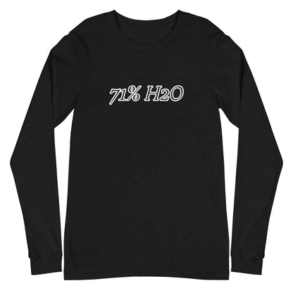 71% H20 Logo Unisex Long Sleeve Tee