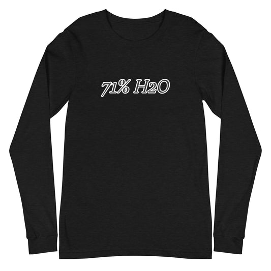 71% H20 Logo Unisex Long Sleeve Tee