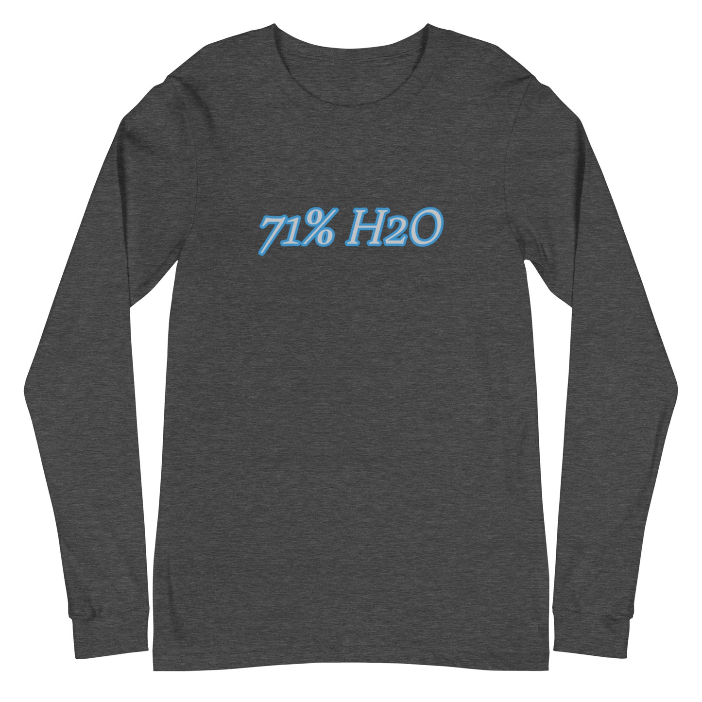 71% H2O Logo Unisex Long Sleeve Tee