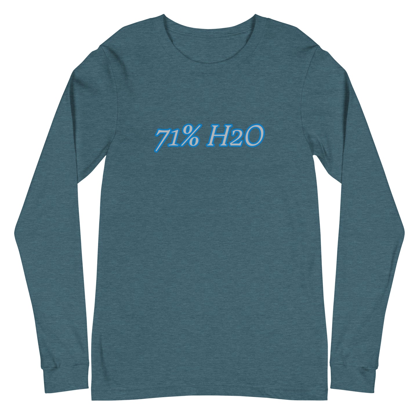 71% H2O Logo Unisex Long Sleeve Tee