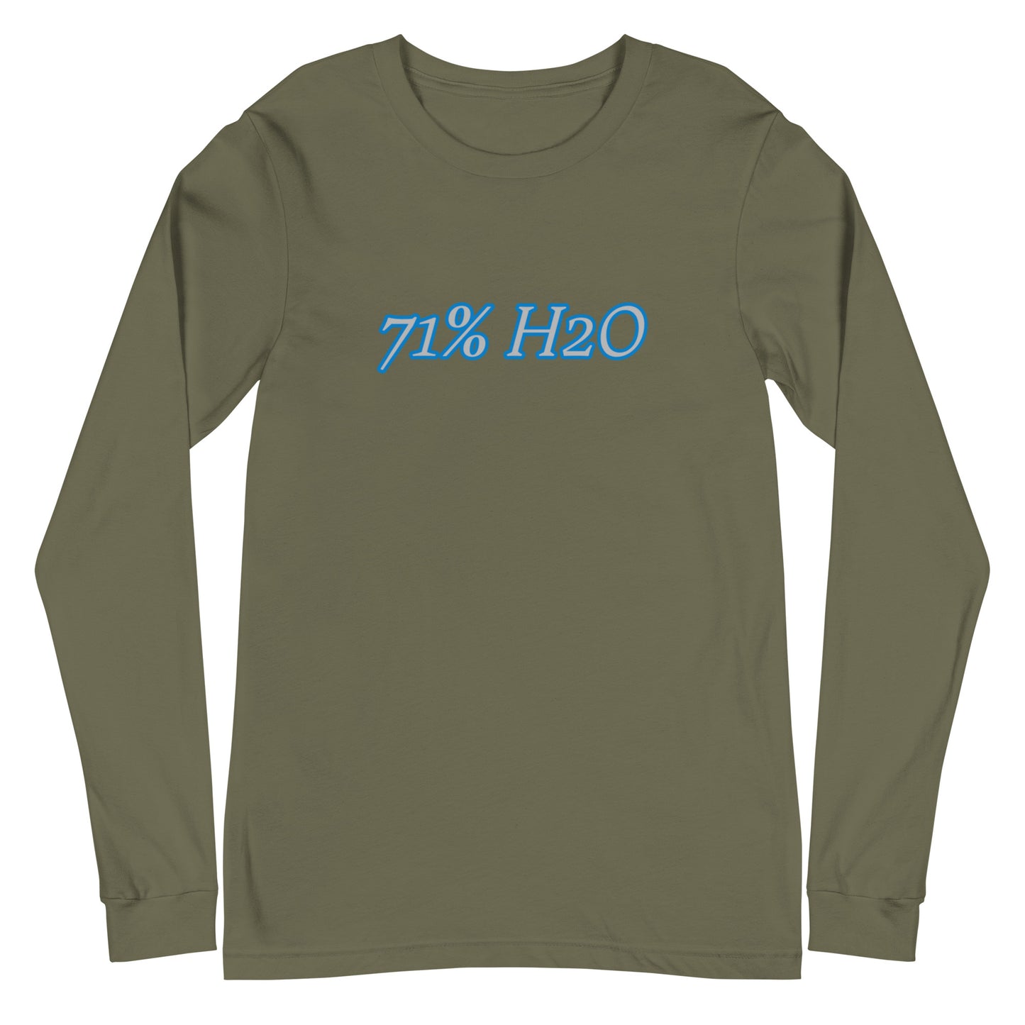 71% H2O Logo Unisex Long Sleeve Tee