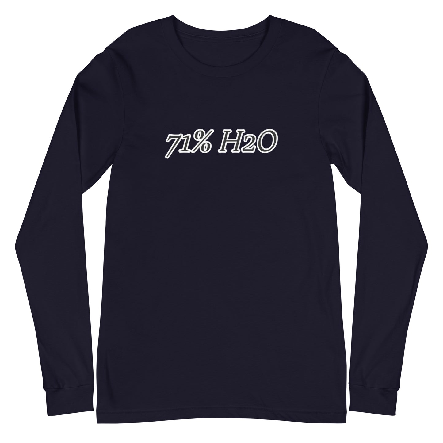 71% H20 Logo Unisex Long Sleeve Tee