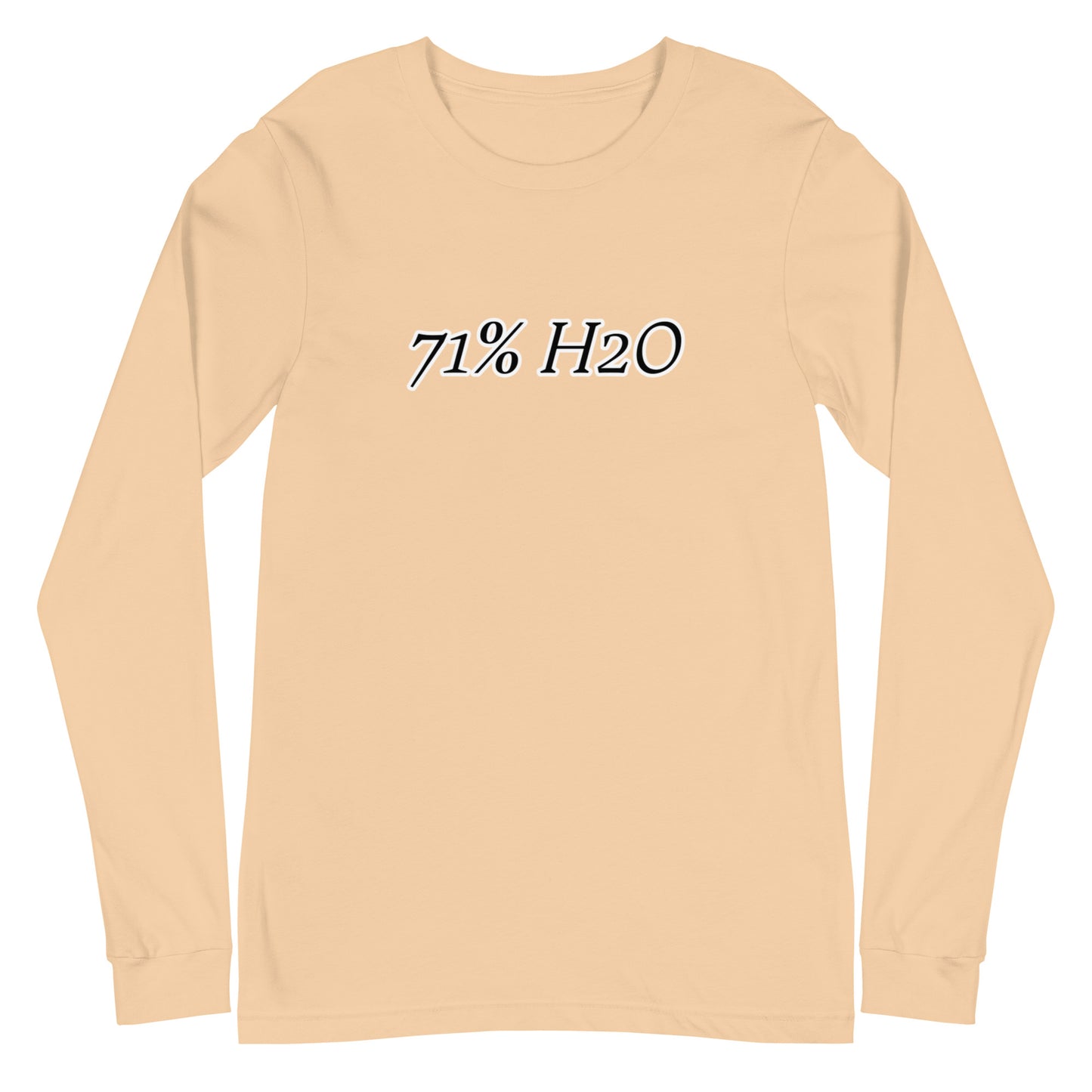 71% H20 Logo Unisex Long Sleeve Tee