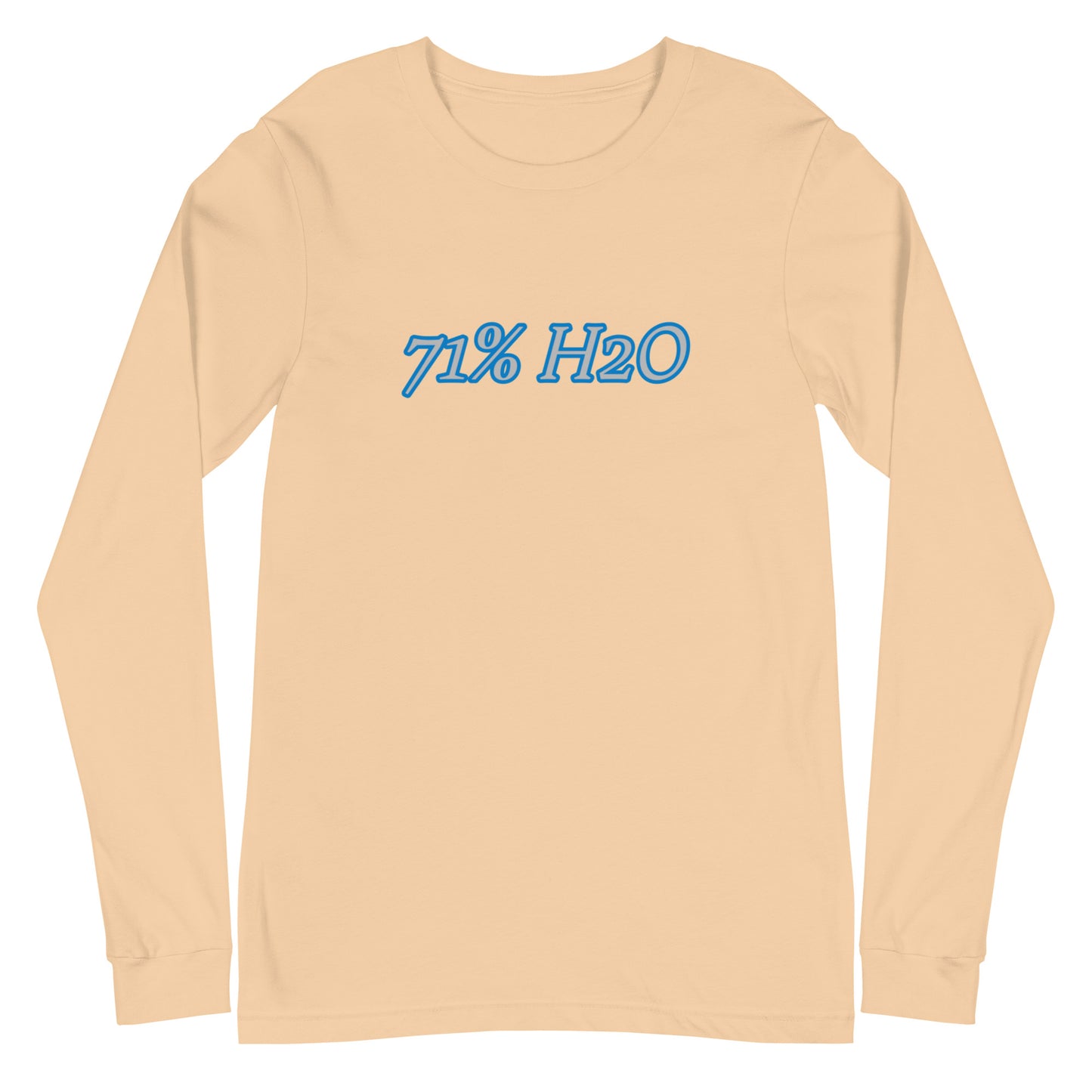 71% H2O Logo Unisex Long Sleeve Tee