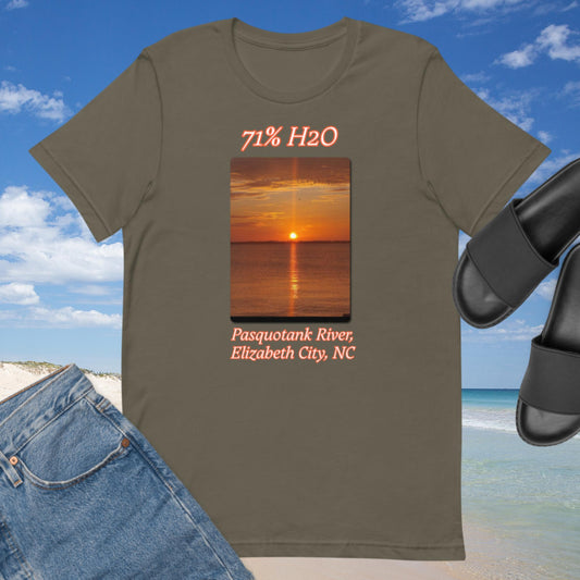 Pasquotank River Elizabeth City, NC Unisex t-shirt