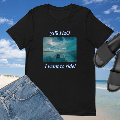 I want to ride! Unisex t-shirt