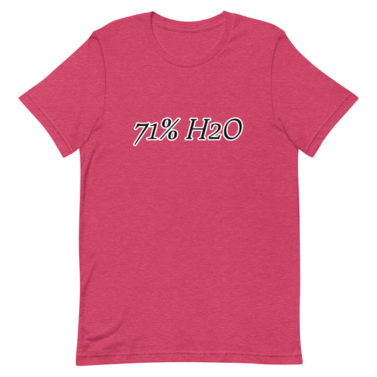 71% H2O Logo Unisex t-shirt