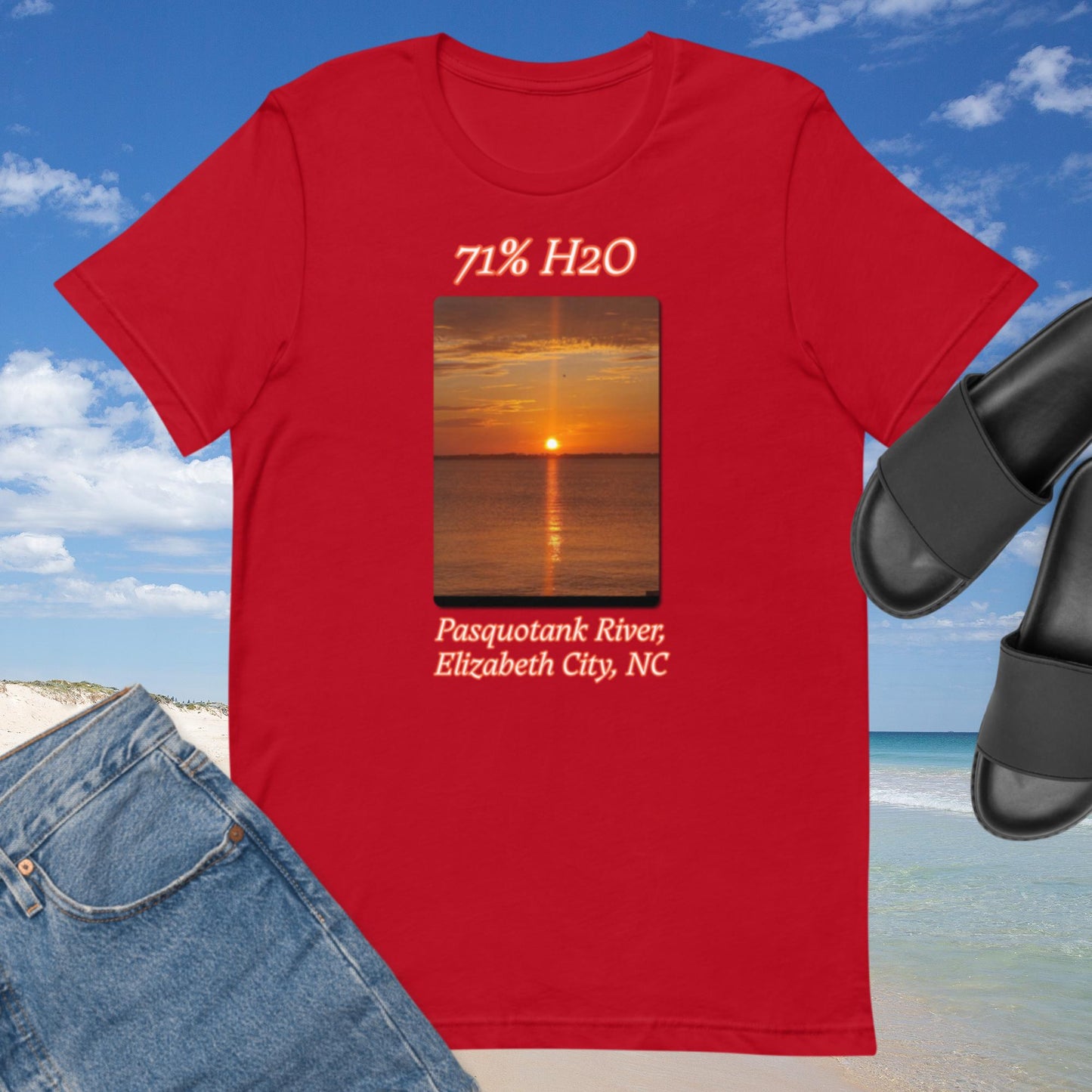 Pasquotank River Elizabeth City, NC Unisex t-shirt