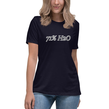 71% H2O Logo Women's Relaxed T-Shirt