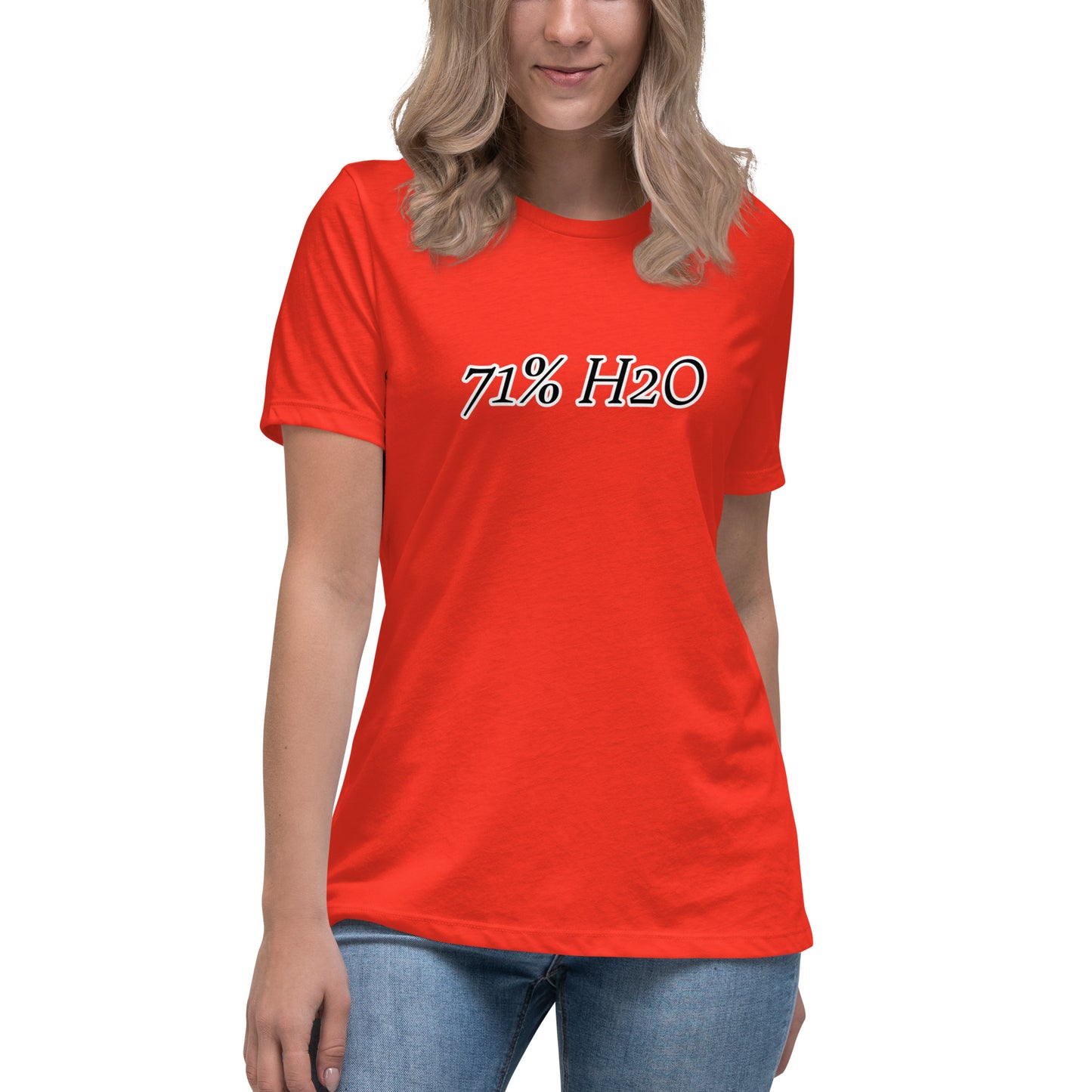 71% H2O Logo Women's Relaxed T-Shirt